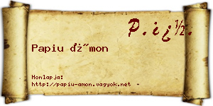 Papiu Ámon névjegykártya